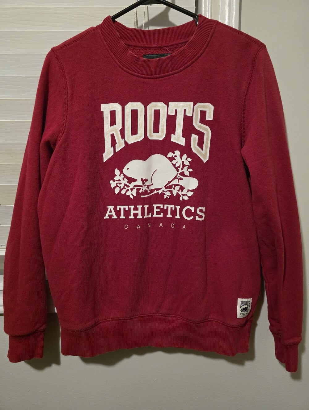 Roots Athletic Red Crewneck Sweater